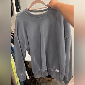 oversized men’s hollister sweatshirt blue